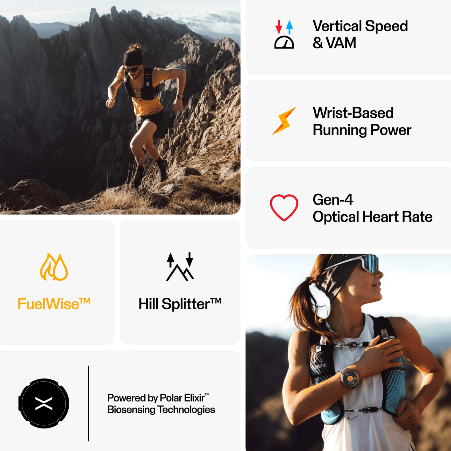 Polar Grit X2 Pro, smartklokke, multisportklokke, unisex - Pulsklokke - Polar Grit X2 Pro, smartklokke, multisportklokke, unisex