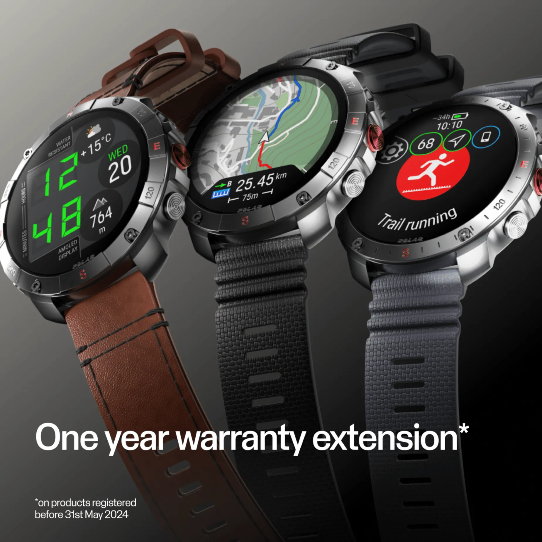 Polar Grit X2 Pro, smartklokke, multisportklokke, unisex - Pulsklokke - Polar Grit X2 Pro, smartklokke, multisportklokke, unisex