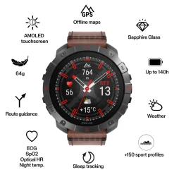 Polar Grit X2 Pro Titanium, smartklokke, multisportklokke - Pulsklokke - Polar Grit X2 Pro Titanium, smartklokke, multisportklokke