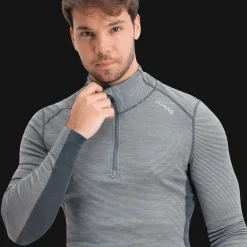 Rav 100% Turtle Neck Half Zip, ulltrøye herre - Ullundertøy overdel herre - Rav 100% Turtle Neck Half Zip, ulltrøye herre