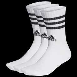 3-Stripes Cushioned Crew Socks 3 Pairs, tennissokker, unisex - Sokker - 3-Stripes Cushioned Crew Socks 3 Pairs, tennissokker, unisex