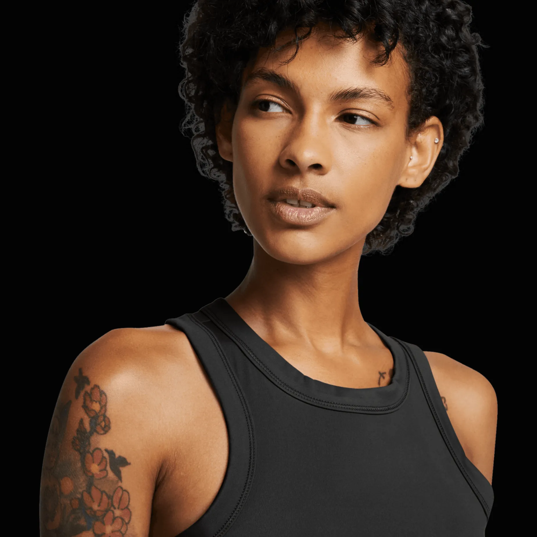 W Nk One Fitted Df Crop Tank - Trenings Singlet - W Nk One Fitted Df Crop Tank