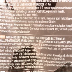 Whey 100, myseproteinisolat - Proteiner - Whey 100, myseproteinisolat